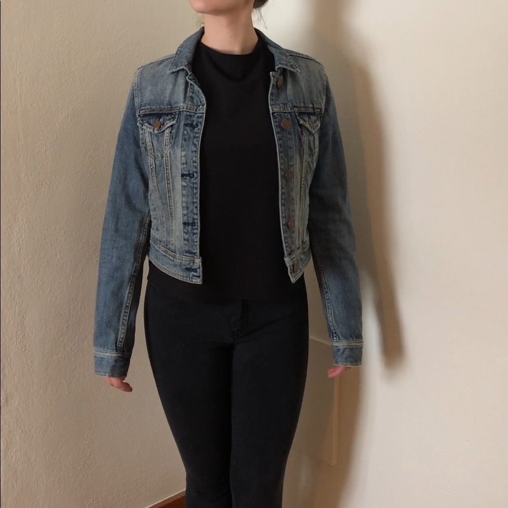 Cropped American Eagle Jean Jacket